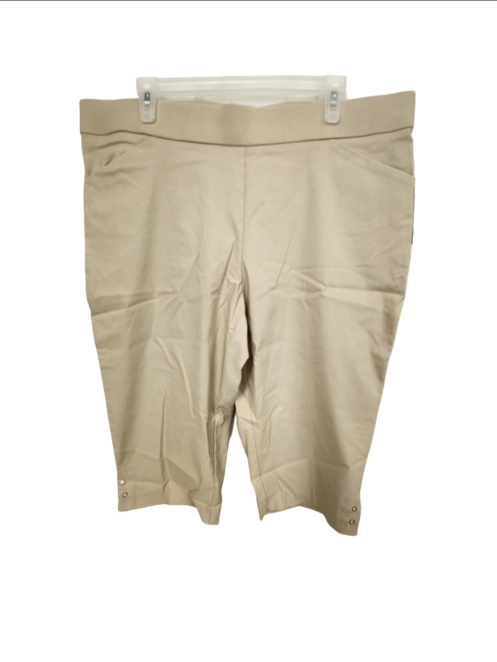 Counterparts Luxe Stretch Cropped Pants Beige Size XL